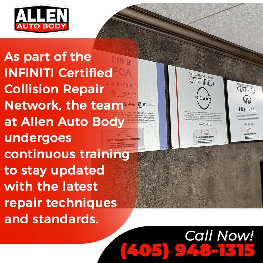 Certified Collision Repair Center In Oklahoma City For INFINITI Vehicles