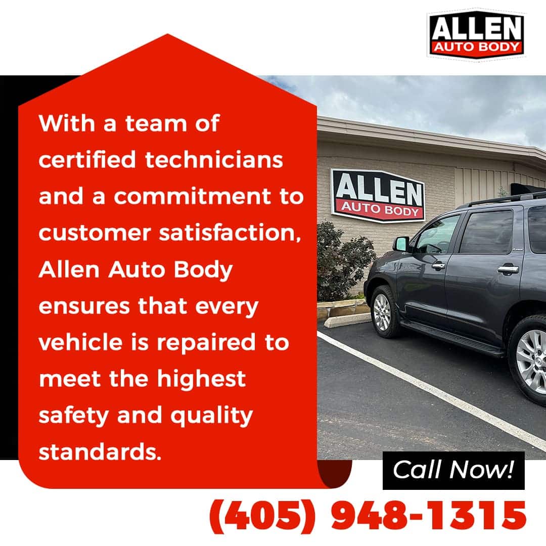 Allen Auto Body is composed of certified technicians and has commitment to customer satisfaction