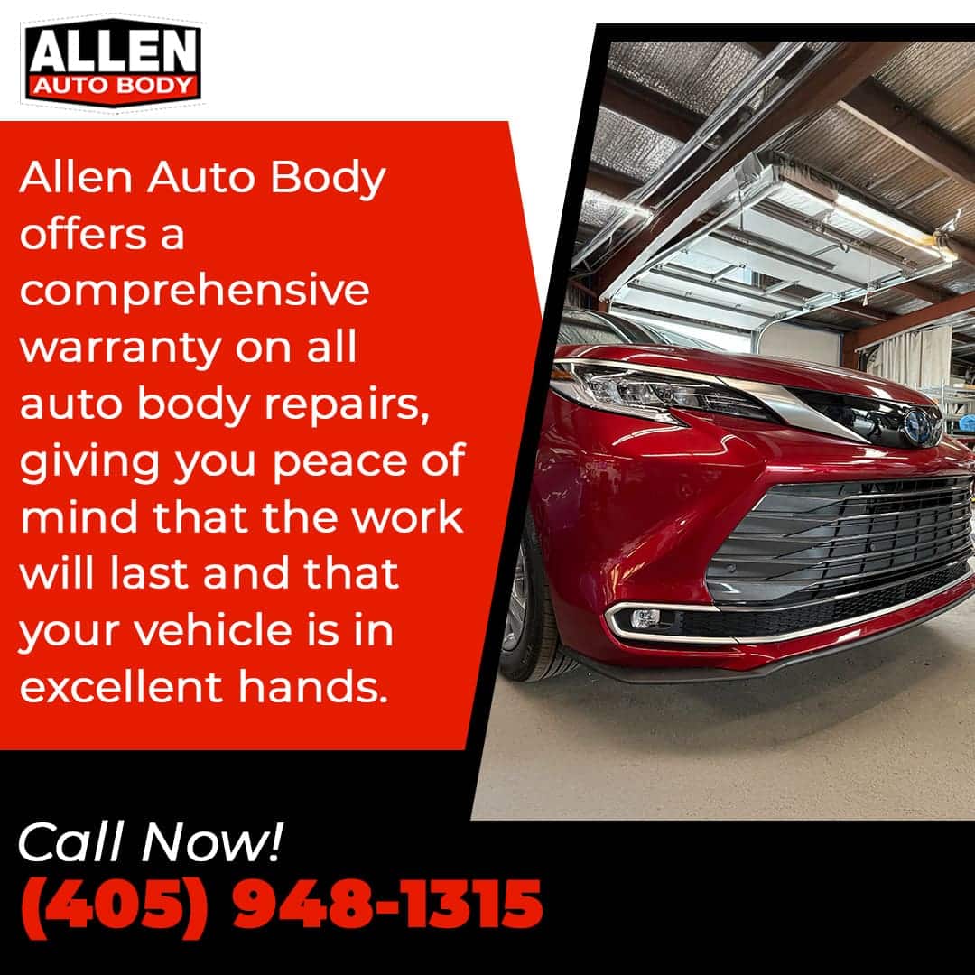 comprehensive warranty on all auto body repairs