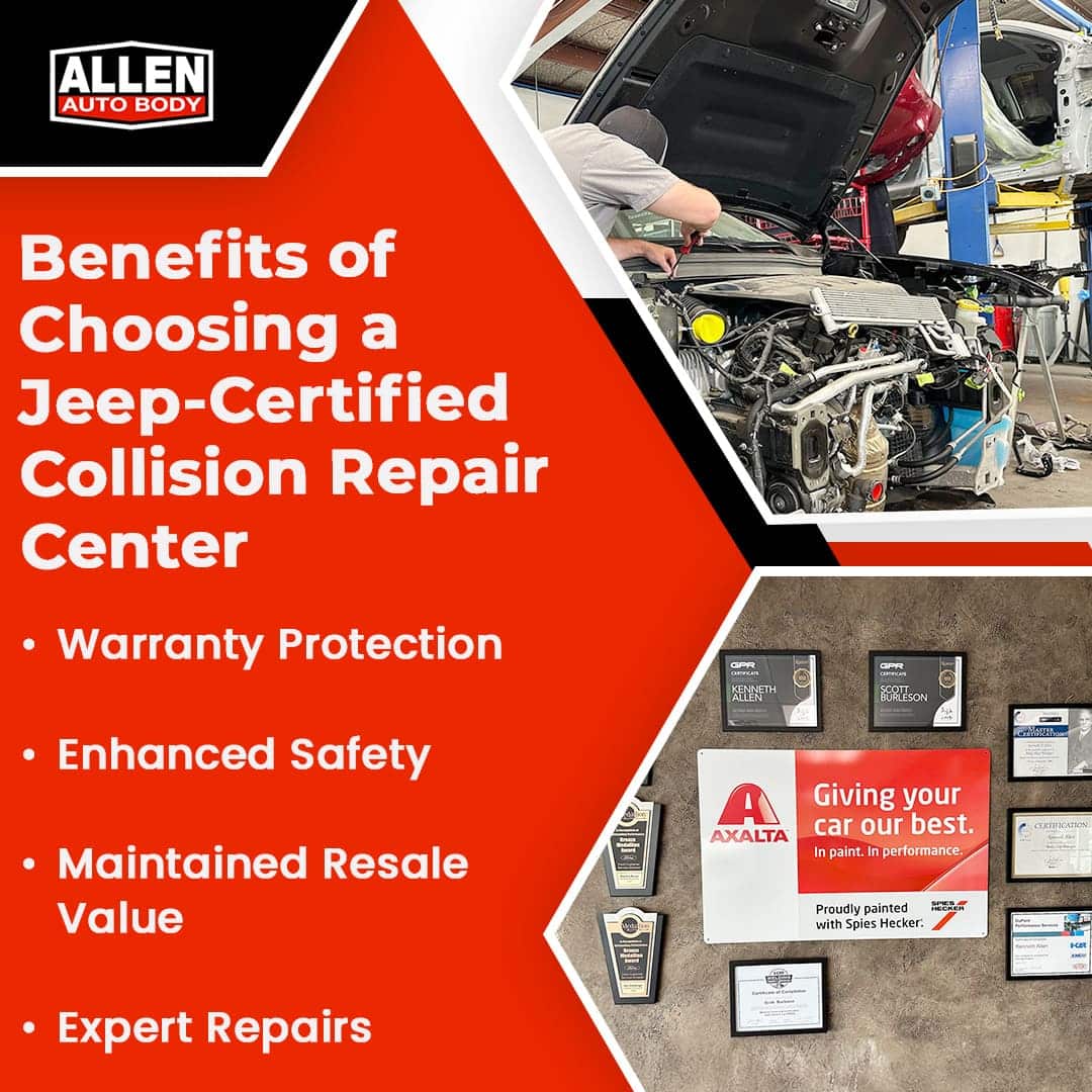 Benefits of choosing Jeep-Certified Collision Repair center