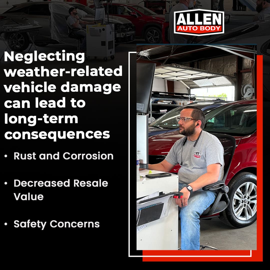 Neglecting weather-related vehicle damage consequences